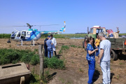 Defensa Civil y Salud Comunitaria realizaron un sobrevuelo y asistencia en localidades rurales del distrito