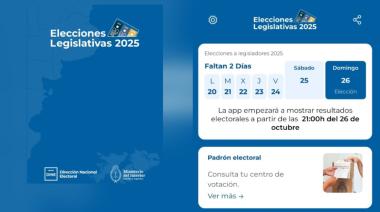 ¿Cuál es la app para seguir los resultados de las elecciones legislativas?