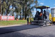 La obra de pavimentación de la Ruta del Cereal llegó a Girodías