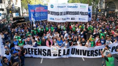 Los docentes universitarios inician un nuevo paro tras el veto de Milei