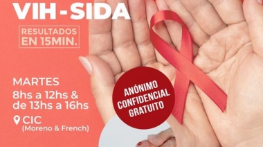 Salud: testeos rápidos de HIV