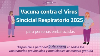 La Provincia convoca a embarazadas a vacunarse contra la bronquiolitis