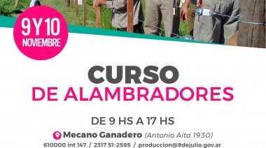 Se dicta curso de alambradores