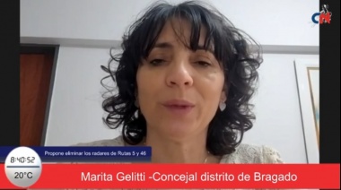 Marita Gelitti sobre radares Rutas 5 y 46: “Dejemos de poner trampas a la gente que circula”