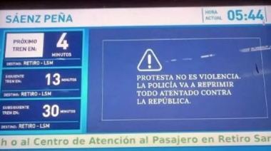 Los carteles del Gobierno por la nueva marcha de los jubilados: "La policía va a reprimir"