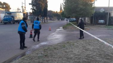 Seguridad vial: realizan cortes preventivos por escarcha en las calles bragadenses