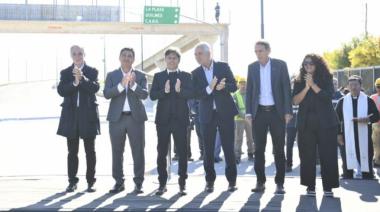 Kicillof inauguró la nueva bajada de la Autopista: se llamará Papa Francisco