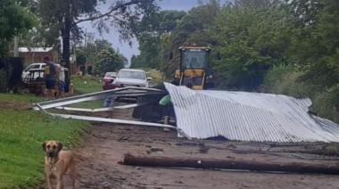 Fuerte tormenta en Juan José Paso