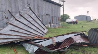 Fuerte temporal en Bragado: voladuras de techos y heridos leves