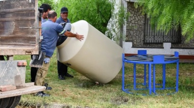 Retiraron los tanques de agua comunitarios instalados por ABSA