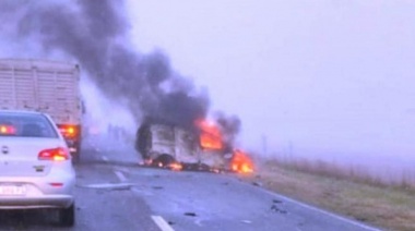 Camionero pehuajense involucrado en terrible choque frontal