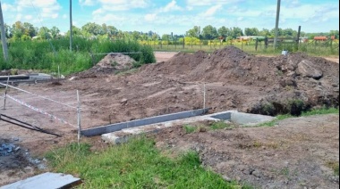 Continúan las obras de desagüe pluvial urbano
