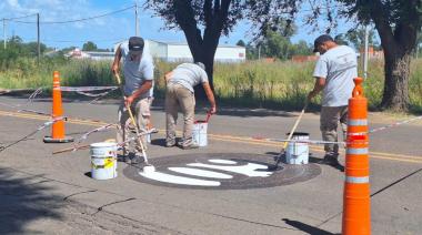 Seguridad vial: comenzaron los trabajos de demarcación horizontal