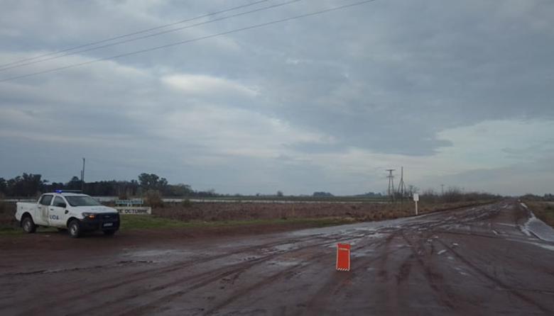 Rige la prohibición de circulación en caminos rurales de Nueve de Julio