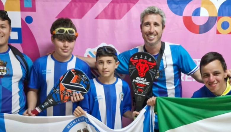 Los casarenses Pamio y Olalla, medalla de bronce en Pelota Paleta
