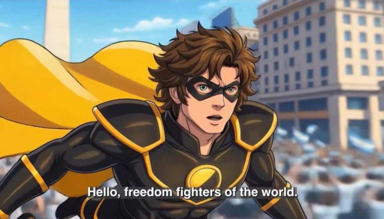 Milei lanzó sus redes oficiales en inglés con un llamativo video