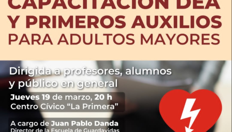 Capacitación DEA y Primeros Auxilios para adultos mayores