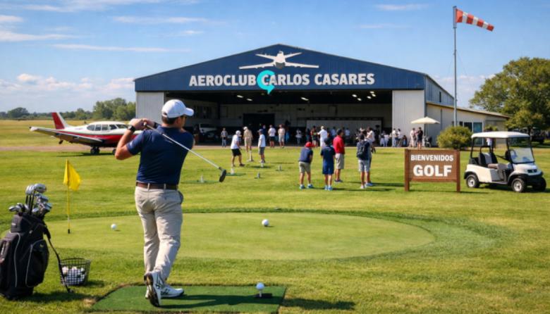 Casares suma una nueva disciplina deportiva: llega el golf al Aeroclub