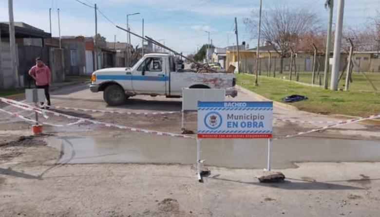 Red vial: el Municipio puso en marcha el plan integral de bacheo