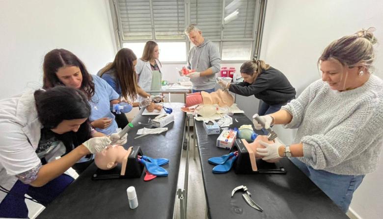 Presencia casarense en la capacitación en emergencias pediátricas en La Plata