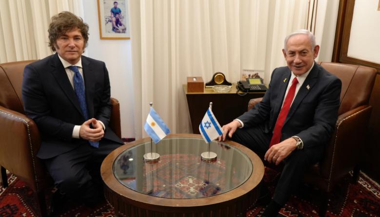 Milei viajó a Israel para reunirse con Netanyahu en plena guerra