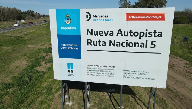 Más peajes pero sin obras sobre RN 5, con distritos de la cuarta atravesados