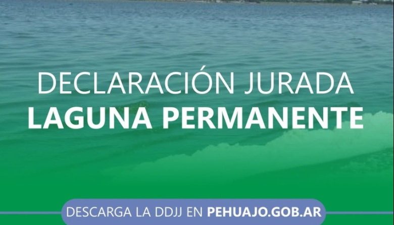 El municipio informó cómo realizar la DDJJ por afectación de lagunas permanentes