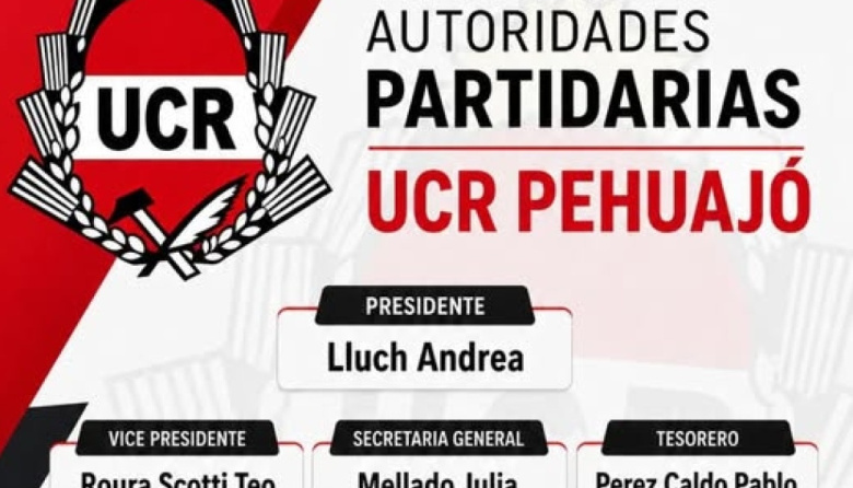 La UCR de Pehuajó renovó autoridades con Andrea Lluch al frente