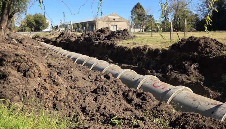 Avanza importante obra de desagües pluviales en Carlos Casares