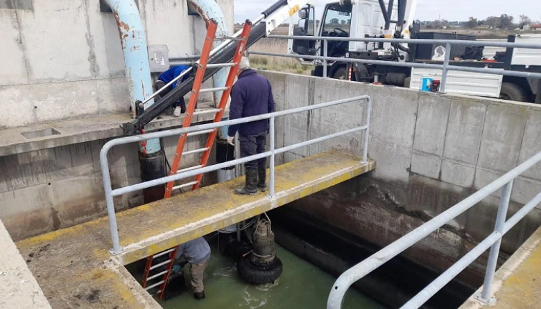 Mantenimiento clave en la estación de bombeo del ex Deportivo