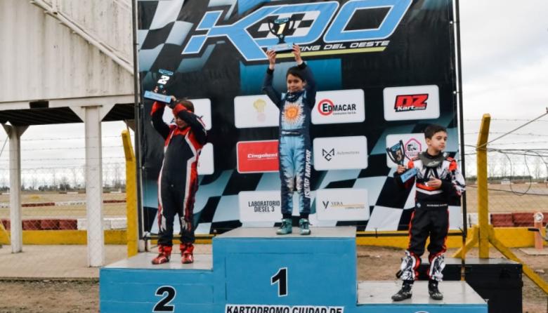 Mateo Álvarez se consagró campeón en el Apertura del Karting del Oeste