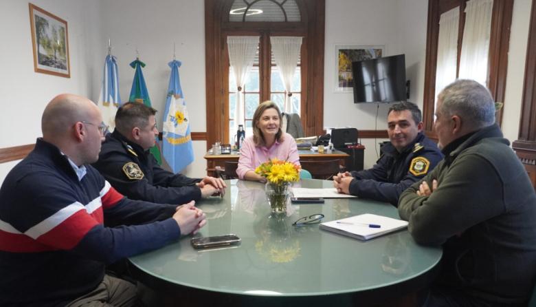 Gentile analizó medidas para reforzar la seguridad en el distrito