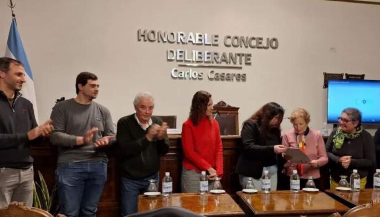 El Concejo Deliberante local distinguió a “Rodamiento Carlos Casares”