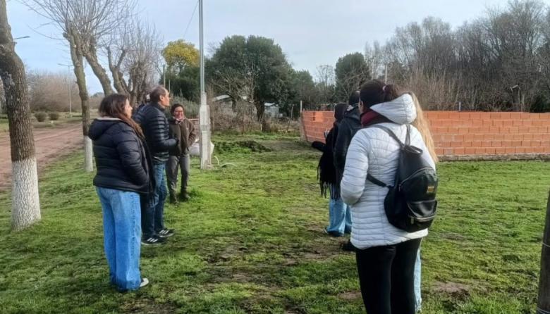 Stadnik recorrió obras y mantuvo un encuentro con vecinos de Cadret