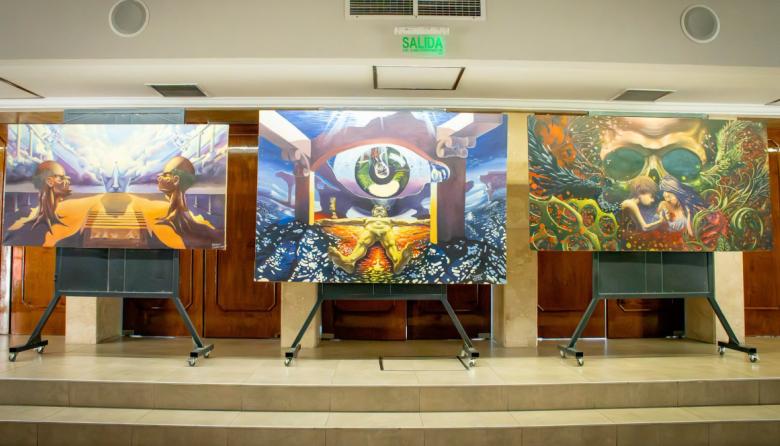 Inauguraron la muestra “Del grafito al óleo” del artista Marcelo Gómez