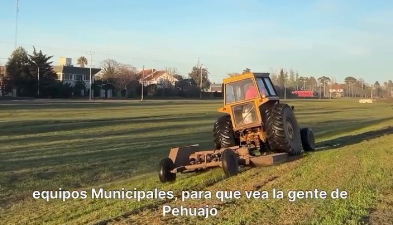 Ruta 5: el Municipio corta el pasto en el kilómetro 365 y Zurro cuestionó a Ravier