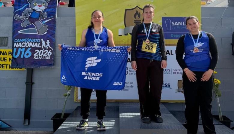 Camila Tello se consagró subcampeona nacional en lanzamiento del disco