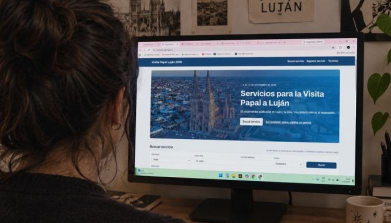 Luján habilitó un portal de servicios para la visita del Papa León XIV