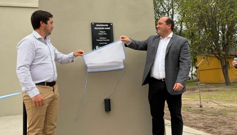 El intendente Recoulat inauguró la nueva delegación municipal en Garré