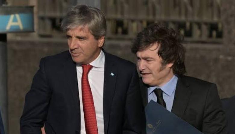 Milei respaldó a Luis Caputo y se mostró confiado en su reelección