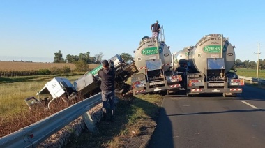 Se rompió un camión y se despistó en la Ruta 5