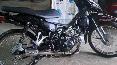La Policía secuestra en Pehuajó una moto robada en La Matanza
