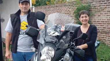 Dos bragadenses emprenderán una travesía en moto desde Bragado hasta Alaska