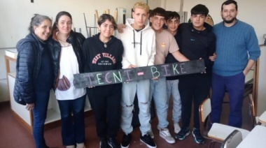 Estudiantes de la Escuela Técnica diseñaron una bicicleta adaptada y llegaron a la final