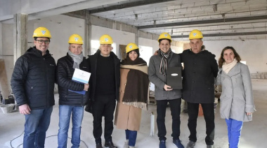 Pablo y Avelino Zurro recorrieron la reactivación del edificio de la Cámara de Comercio
