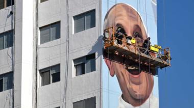 Inauguran el mural más grande del mundo en homenaje al papa Francisco