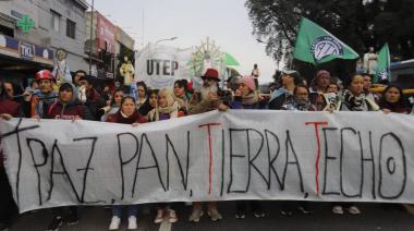 San Cayetano: gremios y movimientos sociales marcharon contra el Gobierno