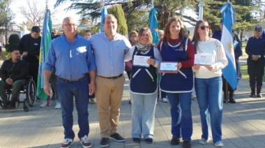 Beruti festejó su aniversario 135 con un emotivo acto en Plaza Guazzone