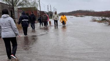 El temporal dejó calles anegadas y localidades sin luz ni agua en Bragado