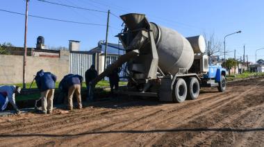 Comenzó el plan de 39 cuadras de cordón cuneta en Bragado